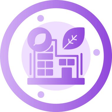 Modern yapı ikonunun vektör illüstrasyonu