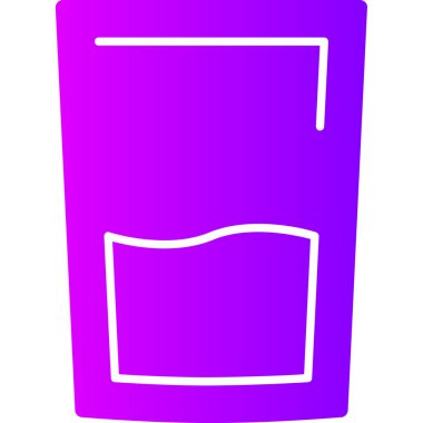 Camların mor ve beyaz simgelerinin vektör çizimi