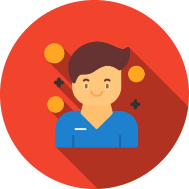 Hastanedeki bir adamın vektör çizimi