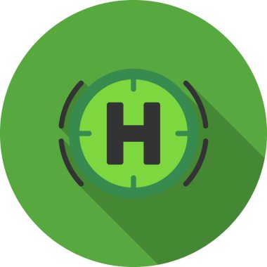 pusula düz vektör simgesi