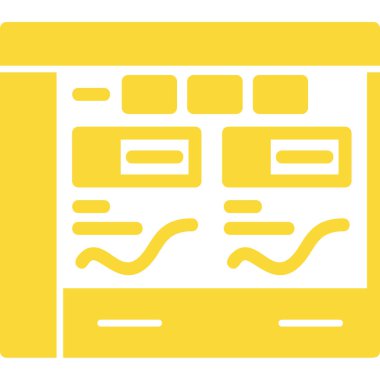 Web yerleşim simgesi, vektör illüstrasyonu