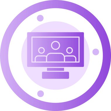 Bilgisayar. Web simgesi basit tasarım