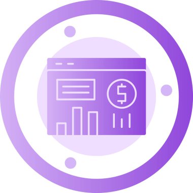 İş. Web simgesi basit illüstrasyon