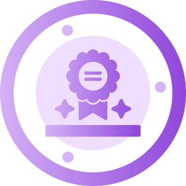 ödül madalyası modern simge, vektör illüstrasyonu