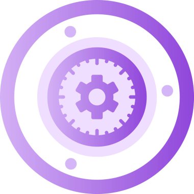 Dişli web simge vektör çizim