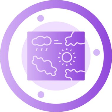 Hava durumu. Web simgesi basit illüstrasyon