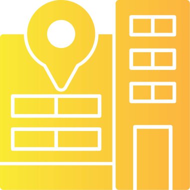 konum. Web simgesi basit illüstrasyon