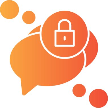 Sohbet simgesi vektör illüstrasyonu