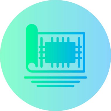 CPU kutsal kişilerin resmi, vektör çizim