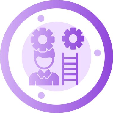 Bir kadın simgesinin vektör illüstrasyonu