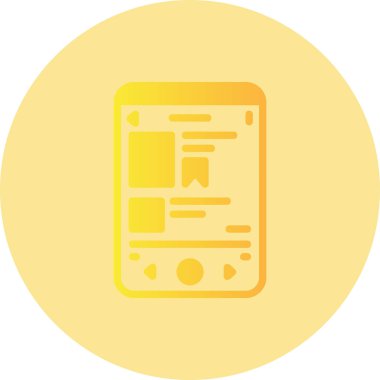 Web arayüzü simgesi, vektör illüstrasyonu