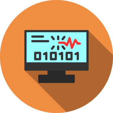 İşlemci simgesi olan bilgisayar