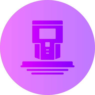 Yazıcı. Web simgesi basit illüstrasyon