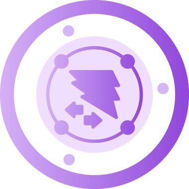 Bir harita simgesinin vektör illüstrasyonu