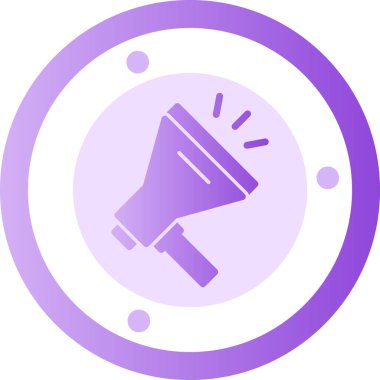 Konuşmacı. Web simgesi basit tasarım