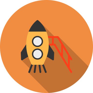 Uzay Roketi. Web simgesi
