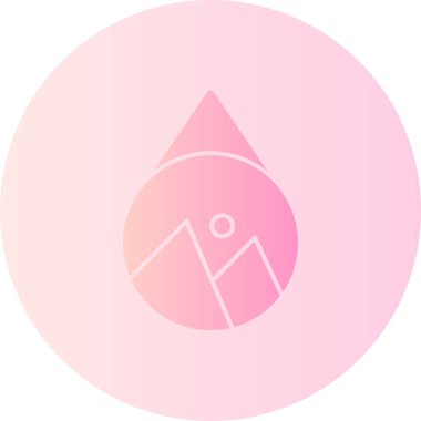 Su damlası. Basit resimleme