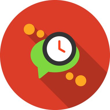 çalar saat simgesi, basit vektör çizim