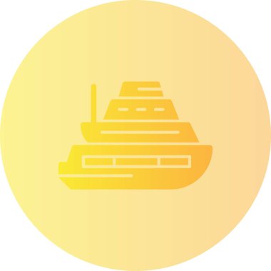 Tekne. Web simgesi basit illüstrasyon