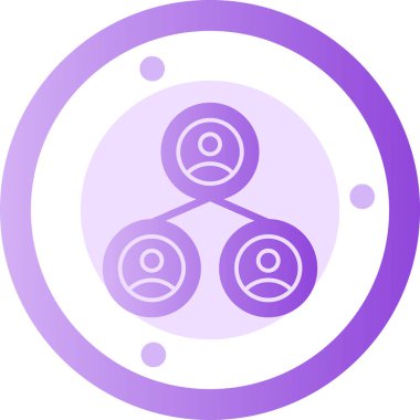 Bir ağ simgesinin vektör illüstrasyonu