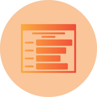 İş yönetimi web simgesi, düz tasarım