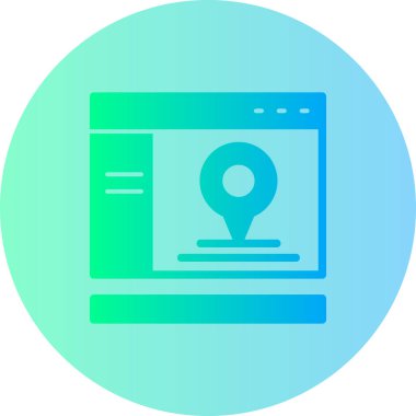 Bilgisayar simgesinin vektör illüstrasyonu