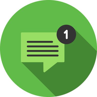 Konuşma balonu renkli vektör simgesinin