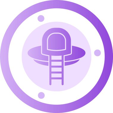 ufo. Web simgesi basit illüstrasyon