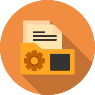 belge dosya dizin simgesi düz biçimli