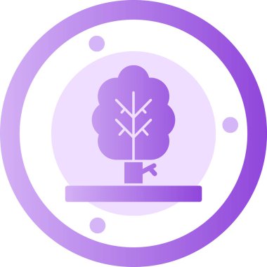 ağaç simgesi vektör illüstrasyonu