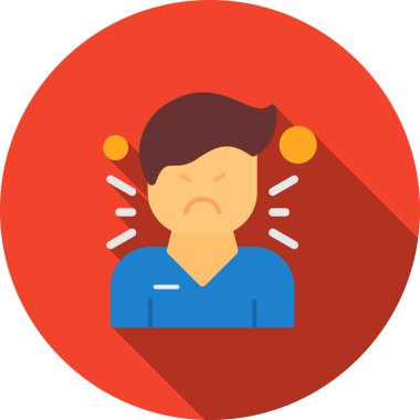 hastalıklı humma ikonu düz stil