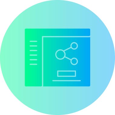 Veri. Web simgesi basit illüstrasyon