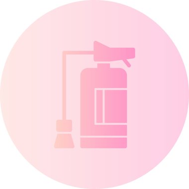 Gaz söndürücü simgesinin vektör çizimi