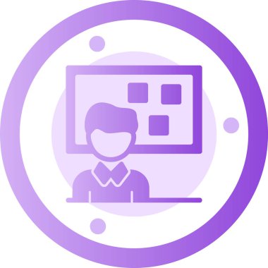 Dizüstü bilgisayar simgesi vektör çizimi