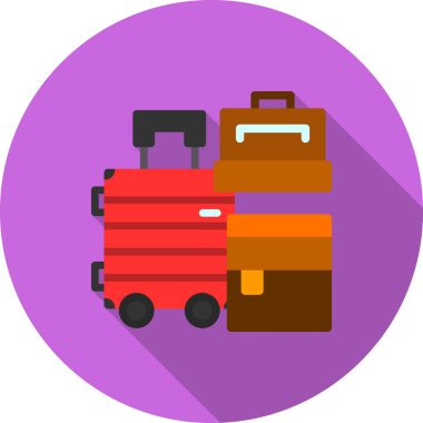 seyahat çantası. Basit resimleme