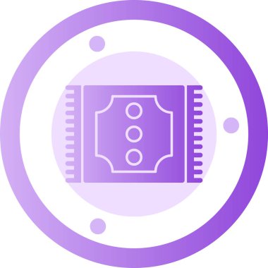 Çip. Web simgesi basit illüstrasyon