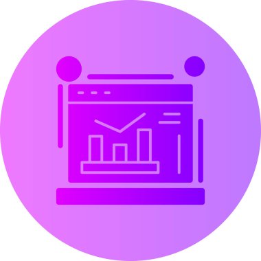 İş ve finans simgesinin vektör illüstrasyonu