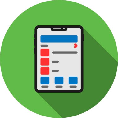 cep telefonu ikonu vektör illüstrasyonu