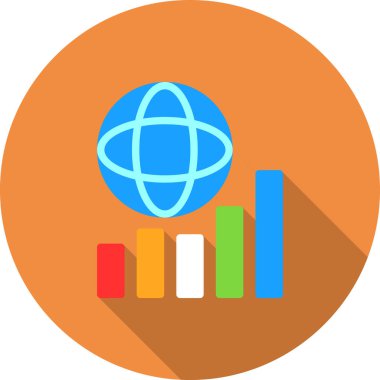 iş düz vektör simgesi