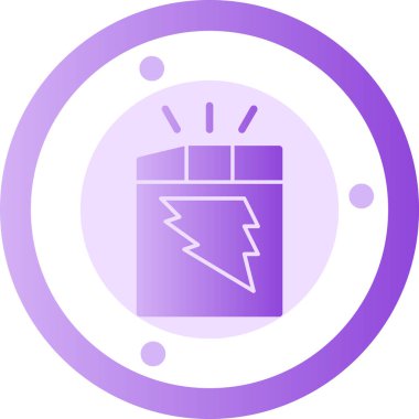 Pil simgesinin vektör illüstrasyonu