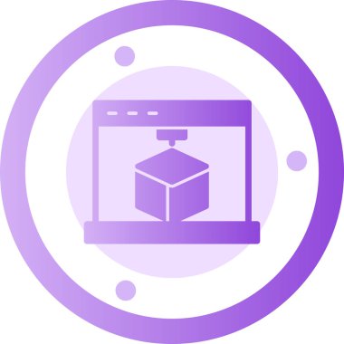 kutu teslim lojistik simgesi - taslak biçimi