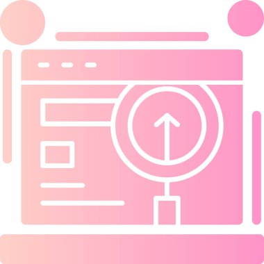 tarayıcı simgesi vektör illüstrasyonu