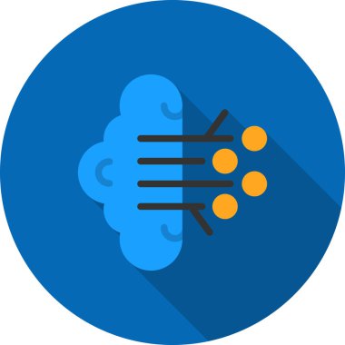 beyin web vektör simgesi