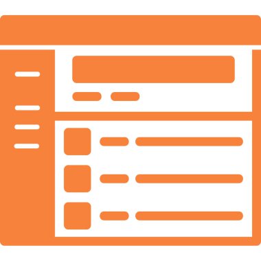 Belge. Web simgesi basit illüstrasyon