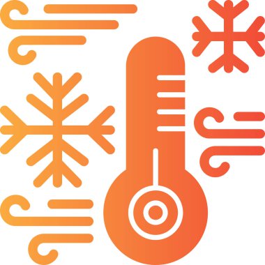 Ilık kış simgesi - dış hatlar biçiminde