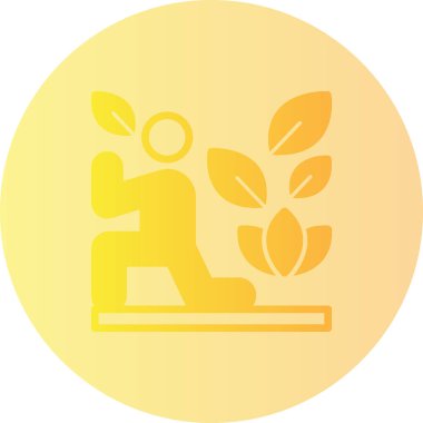 Bir insan simgesinin vektör illüstrasyonu