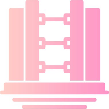 Köprü. Web simgesi basit illüstrasyon