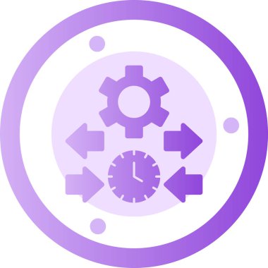 Saat. Web simgesi basit illüstrasyon