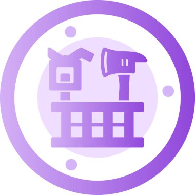 Modern ev simgesinin vektör illüstrasyonu