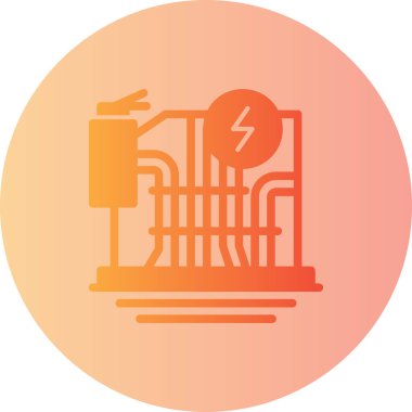 Elektrik simgesinin vektör illüstrasyonu